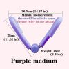 Purple Medium Yoga; Fitness Pelvic Floor Muscle Trainer; Used To Tighten Buttocks To Reduce Inner Thigh Fat; Stovepipe Fat Reducer To Contract Pelvic