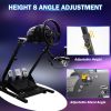 Racing Wheel Stand, G920 Steering Wheel Stand Adjustable with Shifter Mount Holder, Wheel Stand Fits for Logitech G25 G27 G29 G923, Supporting Thrustm