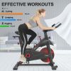 Indoor Cycling Exercise Bike Stationary, Home Gym Workout Fitness Bike with Comfortable Cusion