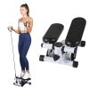 YSSOA Mini Stepper with Resistance Band, Stair Stepping Fitness Exercise Home Workout Equipment for Full Body Workout