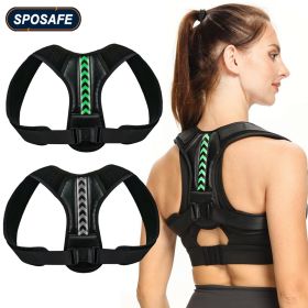 Adjustable Back Shoulder Posture Corrector Belt Clavicle Spine Support Reshape Your Body Home Office Sport Upper Back Neck Brace (Color: Blue, size: 3XL-weight 135-150KG)