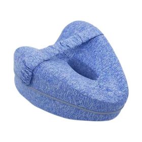 1pc Orthopedic Knee Pillow With Memory Foam For Pain Relief And Pregnancy (Color: Blue)