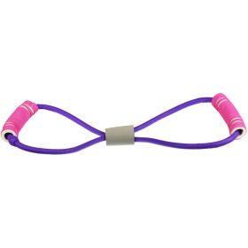 Yoga Fitness Equipment Rubber Exercise Pull Rope (Color: PINK, Type: Pull Rope)