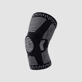 FitVille Wrap-up Knee Brace (Color: BLACK, size: L)