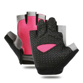 Breathable Fitness Gloves Gym Weightlifting Thin Non-slip Half Finger Gloves (size: XL)