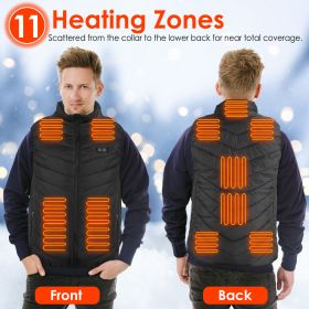 Heated Vest Electric USB Jacket Men Women Heating Coat Thermal Body Warmer Wear with 3 Temperature Levels (size: M)