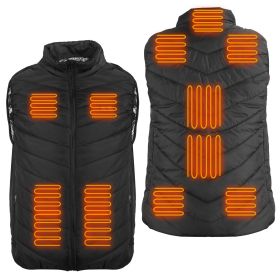 Heated Vest Electric USB Jacket Men Women Heating Coat Thermal Body Warmer Wear with 3 Temperature Levels (size: XXXL)