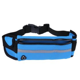 Velocity Water-Resistant Sports Running Belt and Fanny Pack for Outdoor Sports (Color: Blue)